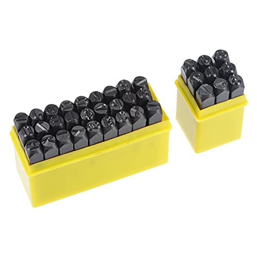 Image of sourcing map 5/16" (8mm) Number and Letter Stamp Set, A-Z & 0-9 Punch Press Tool for Metal Plastic Wood Leather