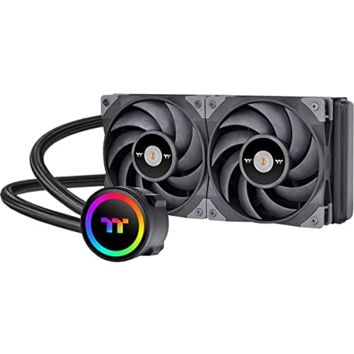 Image of Thermaltake TOUGHLIQUID 240 ARGB Motherboard Sync Edition AMD/Intel LGA1200 Ready All-in-One Liquid Cooling System 240mm High Efficiency Radiator CPU Cooler CL-W319-PL12BL-A