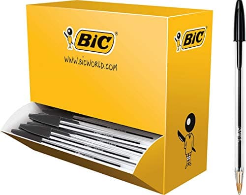 Image of BIC Pen Crystal Extra BP Black BX100 (Each)