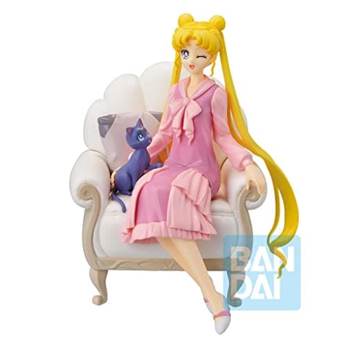 Image of Banpresto Sailor Moon Cosmos - Usagi & Luna - Figurine Antique Style 13cm