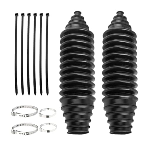 Image of Tie Rod Boots - Silicone Bellow Boots for Rack and Pinions, Weatherproof Steering Rack Bellows Boot, Tie Rod End Boot for Cars, Protective Auto Accessory for Long Lasting Vehicle Performance