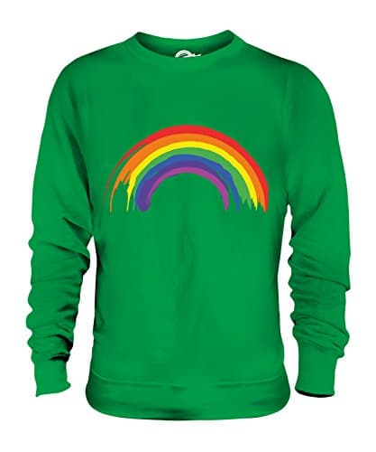Image of Candymix - Painted Rainbow - Unisex Sweatshirt Mens Ladies Sweater Jumper Top, Size Large, Colour Irish Green