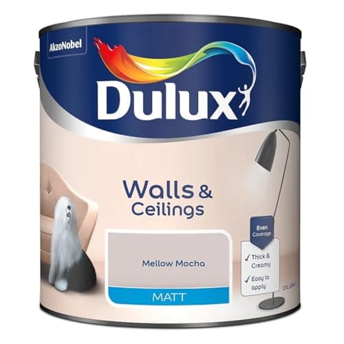 Image of Mellow Mocha Walls & Ceilings Matt Emulsion Paint 2.5L – Smooth Creamy Finish, Quick Dry, Low VOC, Easy Application for Interior Walls & Ceilings