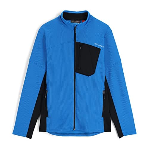 Image of Spyder Men's Bandit Full Zip Fleece Jacket, Collegiate Black, S