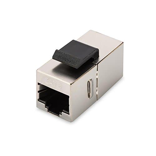 Image of DIGITUS Keystone Coupling Cat 6 Shielded - 2x RJ45 jack - 250 MHz 1GBase-T Class E - Metal enclosure