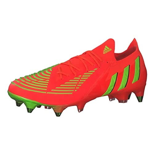 Image of adidas Unisex's Predator Edge.1 L Sg Sneaker, Solar Red Team Solar Green Core Black, 5.5 UK