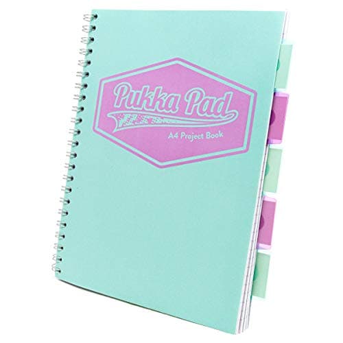 Image of Pukka Green A4 Project Book Wirebound Pastel Colour