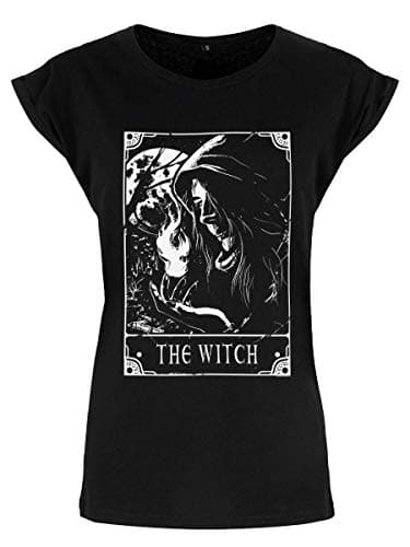 Image of Deadly Tarot Women's The Witch Premium T-Shirt Black
