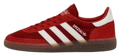 Image of adidas Originals Handball Spezial Unisex, Red White Dark Gum, 9 Women/8 Men