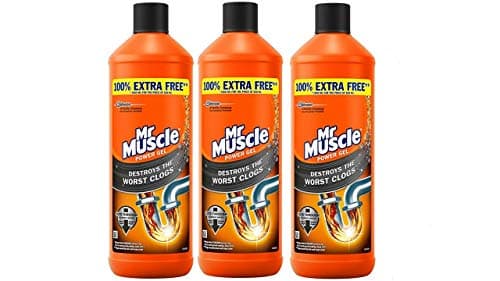 Image of Mr Muscle Sink & Plug Unblocker 1L Pack of 3-885996 x 3 - Packaging May Vary