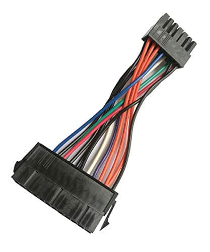 Image of ZLKSKER 24 Pin to 14 Pin Power Supply Cable (4-Inch, 18AWG), ATX PSU Main Power Adapter Cord, Plug and Play for Lenovo IBM Dell A75 B75 Q75 Q77