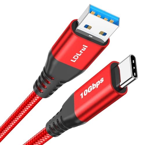 Image of USB A to USB C Cable 3ft/90cm, USB 3.2 Gen 2 to Type C Lead 10Gbps High Speed Data Transfer 3.1A Fast Charging for iPhone 15 Pro Max CarPlay, Samsung Galaxy S24/S23/S22/S21/S20, Camera, Android Auto