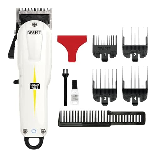 Image of Wahl Cordless Super Taper, Professional Hair Clippers, Pro Haircutting Kit, Clippers for Bulk Hair Removal, Taper Fade, Adjustable Lever, Cordless, Lightweight, Barbers Supplies