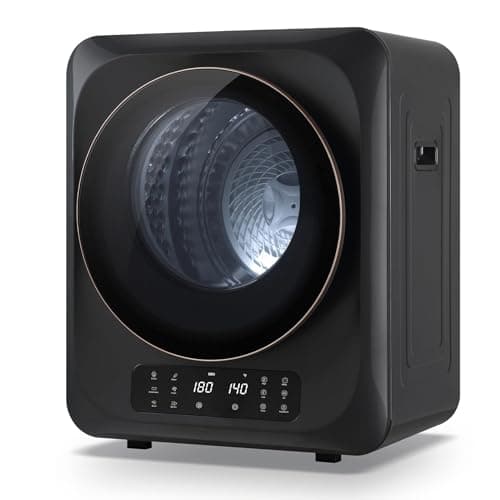 Image of Vented Tumble Dryer with 6 Heat Settings, LCD Display, and Timer for Efficient Clothes Drying