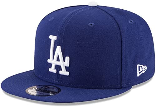 Image of New Era MLB 9FIFTY Adjustable Snapback Hat Cap One Size Fits All (Los Angeles Dodgers Blue), Blue, One Size
