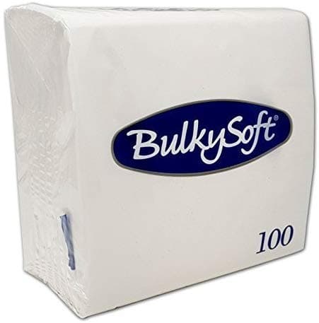 Image of Paper Serviettes Soft Napkins 40x40cm 2PLY BulkySoft Solid Colours Choose Colours (White, 100)