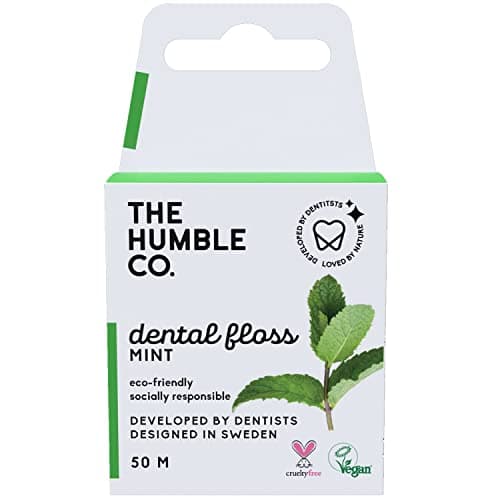Image of The Humble Co. Dental Floss | Fresh Mint | Eco-Friendly, Vegan for Your Everyday Oral Care - Dentist Approved - Removes Plaque and Gives a Fresh Feel (1 x 50m)