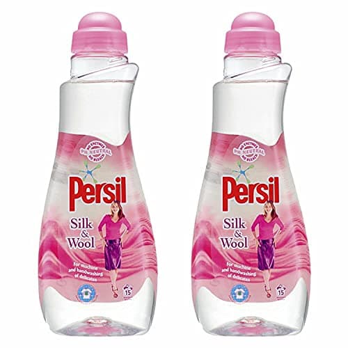 Image of 2 Pack of 750ml Persil Silk & Wool Non-Bio Washing Liquid Detergent, 15 Washes for Delicate Clothes