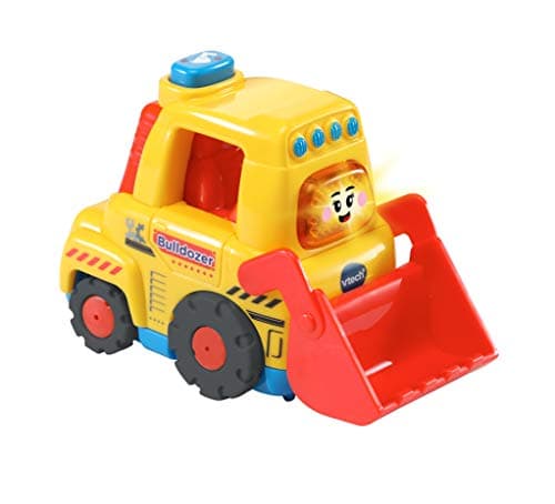 Image of VTech Toot-Toot Drivers Bulldozer | Interactive Toddlers Toy for Pretend Play with Lights and Sounds | Suitable for Boys & Girls 12 Months, 2, 3, 4 + Years, English Version