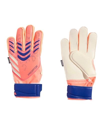 Image of adidas Unisex Match Fingersave Goalkeeper Gloves Juniors Orange/white 3