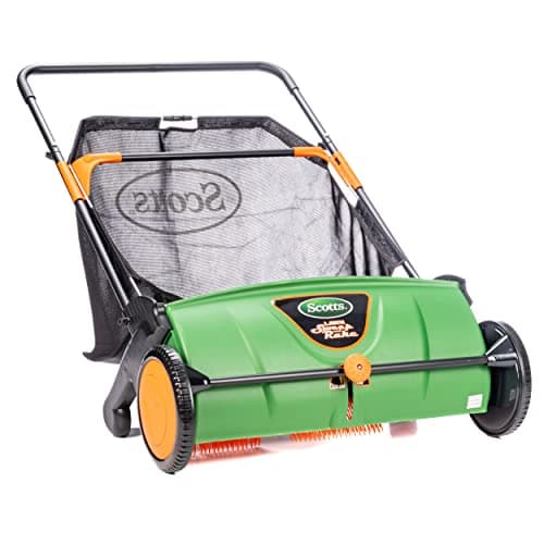 Image of Scotts LSW70026S Push Lawn Sweeper, 26-Inch Sweeping Width, 3.6 Bushel Collection Bag