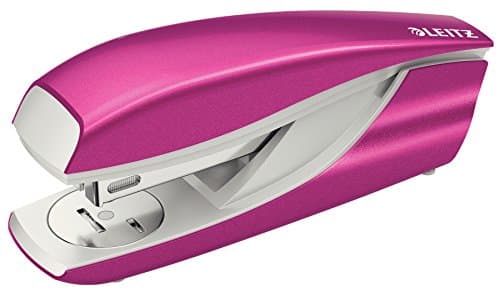 Image of Leitz 5502 Stapler Half Strip Throat 60mm for 26/6 24/6 Capacity 30 Sheets Metallic Pink Ref 55022023