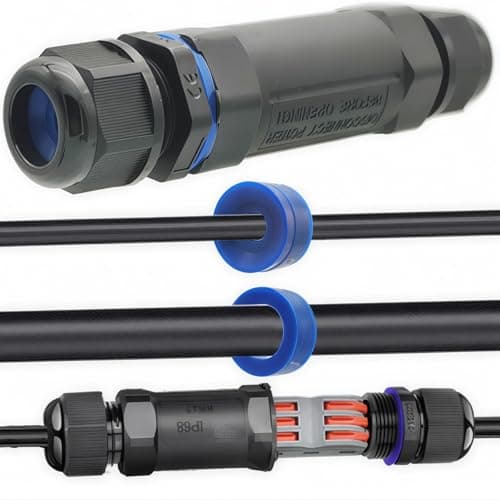 Image of CTRICALVER IP68 Cable Connector, Black, Pin Terminal, Pin, Copper, PA66, Ø 6 mm-12 mm