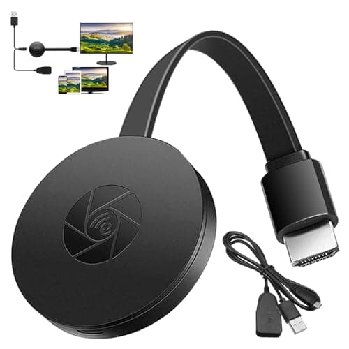 Image of Chromecast Device for TV, Wireless Display Dongle Adapter, Streaming Stick Screen Mirroring Video Mirror Screen Connector Receiver Compatible with AirMirror Airplay Miracast