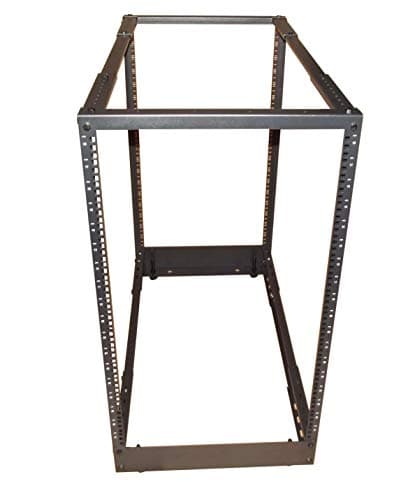 Image of 18U 4 Post 19 Inch Rackmount Open Server Frame Adjustable Depth 56cm to 97cm Cabinet Alternative