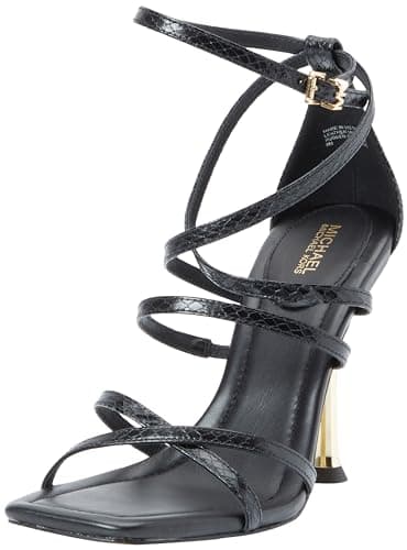 Image of Michael Kors 40F3IMHS1E-001 IMANI STRAPPY SANDAL Women BLACK UK 8