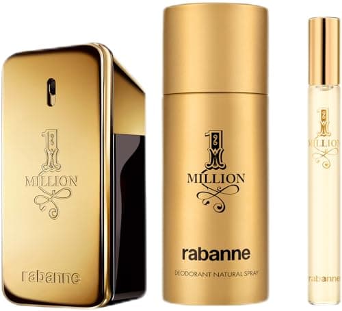 Image of Paco Rabanne 1 Million Eau de Toilette 50ml Gift Set 2024 (Contains 50ml EDT, 150ml Deodorant Spray and 10ml Travel Spray)