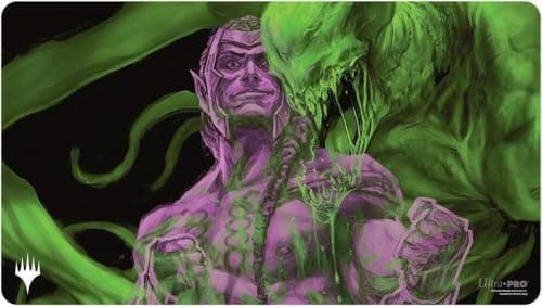 Image of Ultra PRO - MTG Duskmourn Playmat Commander Ft. Tyvar, The Pummeler for Magic: The Gathering, Use as Mousepad, Desk Mat, Protects MTG Cards During Gameplay