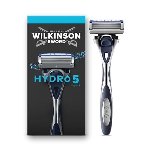 Image of Wilkinson Sword Hydro 5 Razors for Men, Skin Hydration, Carbon Coated Blades, Men’s Shaver Razor Handle plus 1 Blade Refill