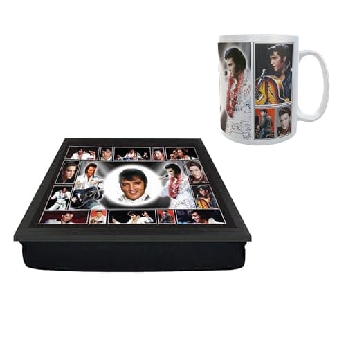 Image of Generic Presley King of Rock n Roll Icon Lap Tray and Mug Gift Set