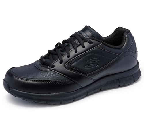 Image of Skechers for Work Men's Nampa Food Service Shoe,Black Polyurethane,8.5 M US
