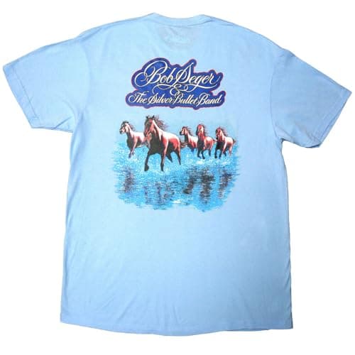 Image of Rock Off officially licensed products Bob Seger & The Silver Bullet Band Horses T Shirt M