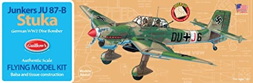 Image of Guillow's Junkers JU 87-B Stuka Balsa Model Kit
