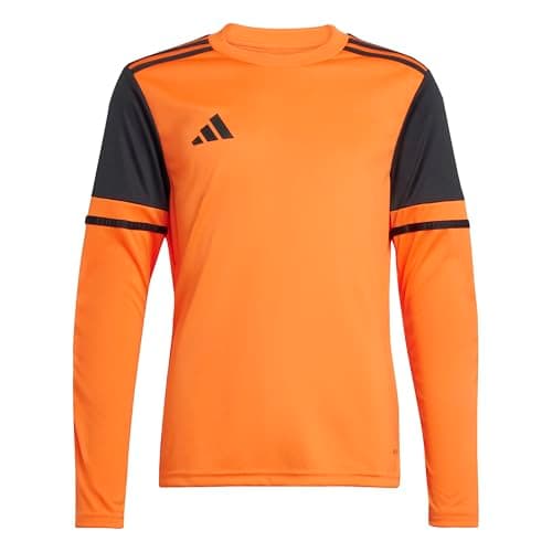 Image of adidas Unisex Kids SQUADRA25 Goalkeeper Jersey Long Sleeve Kids, Semi Impact Orange/Black, 9-10 Years