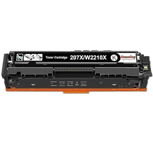 Image of HenceBuy 207X Black Toner Cartridge With Chip Compatible for HP 207X 207A for Color Laserjet Pro MFP M283fdw M255dw M282nw M283fdn M255nw M283 M255 M282 W2210X W2210A Printer Ink - Single Pack