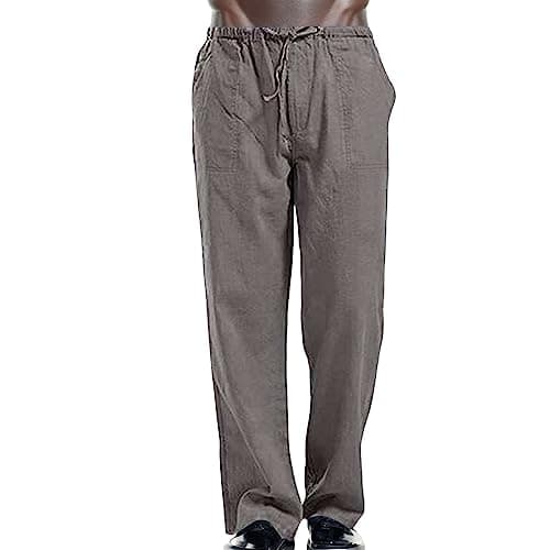 Image of Sweatpants for Women UK tie dye Joggers Running Bottoms Mens Trousers for Men Cotton Guess Pants for Men Slim Men's Slim fit Stretch Jeans Swimming Costume with Shorts Xmas (Coffee, XL)