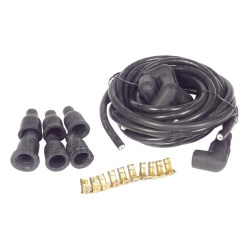 Image of Spark Plug Cable Set Push Fit HT Leads Replacement for Ferguson FE35 TED20 TO20 TO30 Tractor