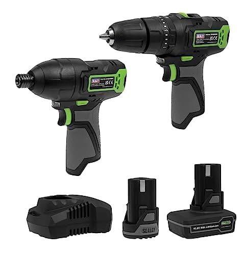 Image of Sealey 2 x 10.8V SV10.8 Series Combi Drill & Impact Driver Kit - CP108VCOMBO3