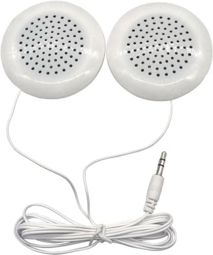 Image of Flylin Portable Audio Speaker, New DIY 3.5mm Mini Stereo Bass Speaker for MP3 MP4 Mobile Phone Portable CD Player, Bedside Speaker For Sleeping HD and Unique Soft Sound Portable Speaker(White)