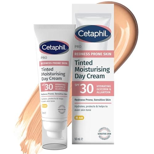 Image of Cetaphil PRO Tinted Moisturising Day Cream SPF 30, 50ml, Face Sun Cream For Sensitive & Redness Prone Skin, Vegan Friendly, Packaging May Vary