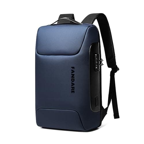 Image of FANDARE Anti-Theft Laptop Backpack Business Backpack with USB Travel Backpack Work Bag with Large Space Water Resistant15.6 inch Computer Rucksack Work for Mens Womens Dailyuse Work Daypacks Blue A