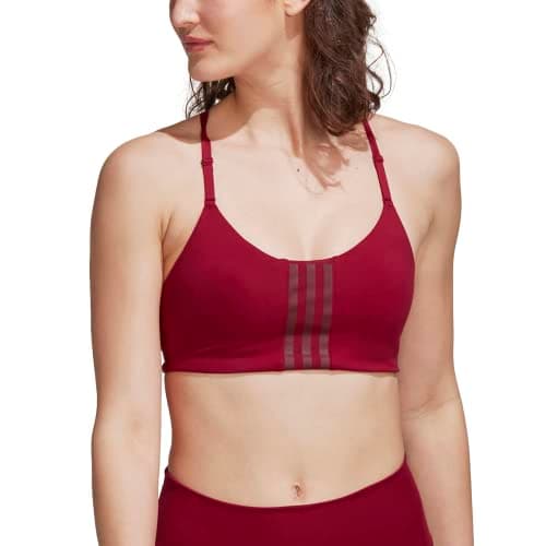 Image of adidas Women's Training Light Support Better Level Bra, Legacy Burgundy, C
