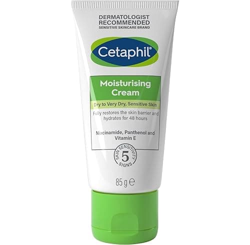 Image of Cetaphil Moisturising Cream for Face, Hand & Body, Travel size, Moisturiser for Dry and Sensitive Skin, 85g, With Niacinamide & Vitamin E, Packaging May Vary