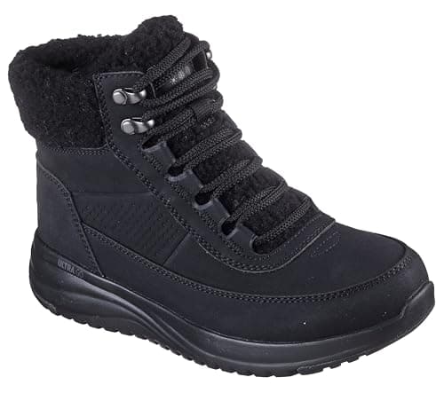 Image of Skechers Women's On-The-Go Stellar Alpine Adventure Boots, Black Synthetic, 8 UK