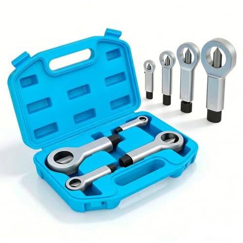 Image of 4PCS Nut Splitter Set, 9-27mm Heavy Duty Nut Breaker Tool, Nut Remover Extractor Tool for Rusted Seized Corroded Nuts, Nut Splitter Cracker for Car Repair & Workshop Maintenance