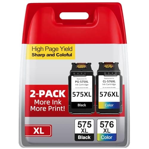 Image of Firstoner 575 576 Ink Cartridges, PG-575 XL CL-576 XL Replacement for Canon 575 576 Ink Cartridges Original for PIXMA TS3550i TS3750i TS3551i TS3751i TR4750i TR4751i TR4755i TR4756i